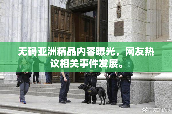 无码亚洲精品内容曝光，网友热议相关事件发展。