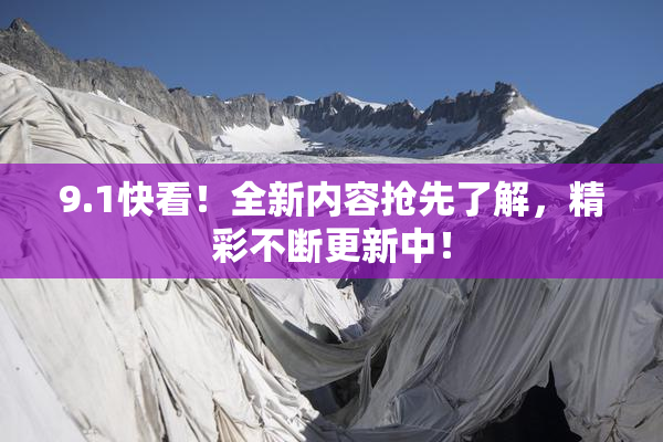 9.1快看！全新内容抢先了解，精彩不断更新中！