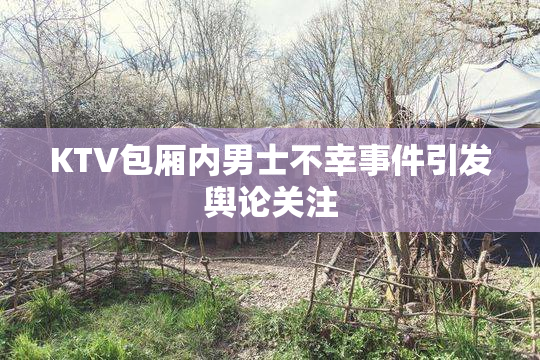 KTV包厢内男士不幸事件引发舆论关注