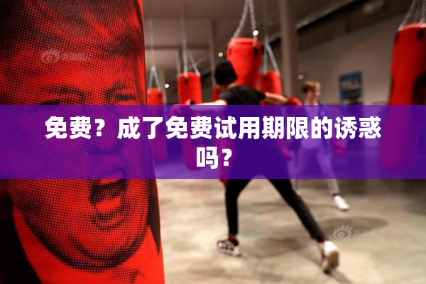 免费？成了免费试用期限的诱惑吗？