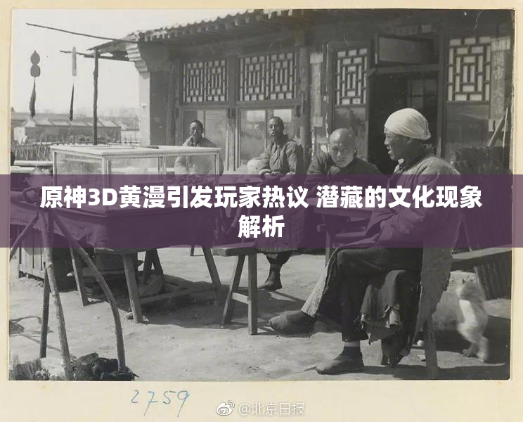 原神3D黄漫引发玩家热议 潜藏的文化现象解析