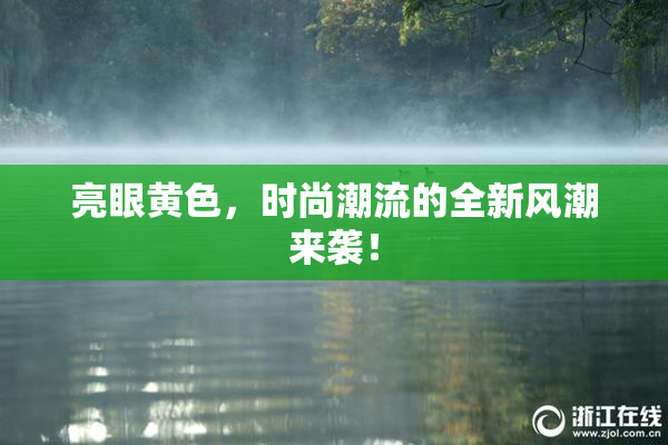 亮眼黄色，时尚潮流的全新风潮来袭！