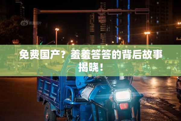 免费国产？羞羞答答的背后故事揭晓！