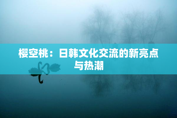 樱空桃：日韩文化交流的新亮点与热潮