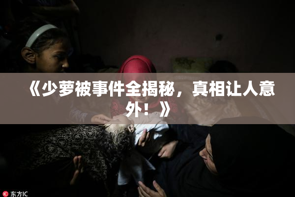 《少萝被事件全揭秘，真相让人意外！》