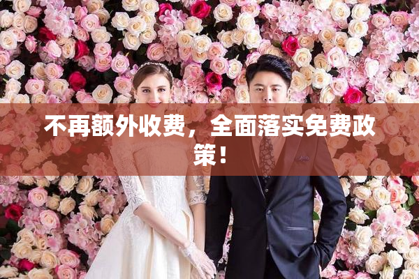 不再额外收费，全面落实免费政策！