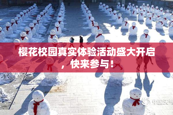 樱花校园真实体验活动盛大开启，快来参与！