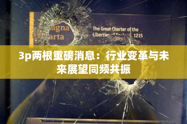 3p两根重磅消息：行业变革与未来展望同频共振