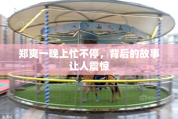 郑爽一晚上忙不停，背后的故事让人震惊