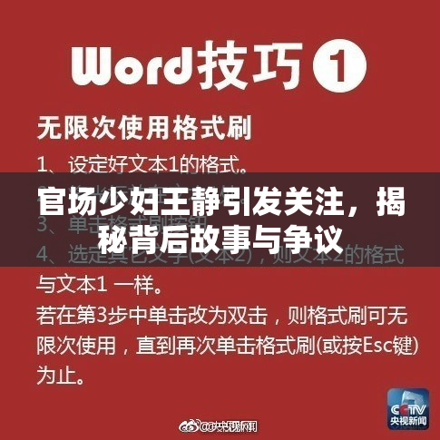 官场少妇王静引发关注，揭秘背后故事与争议