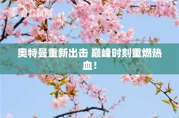 奥特曼重新出击 巅峰时刻重燃热血！