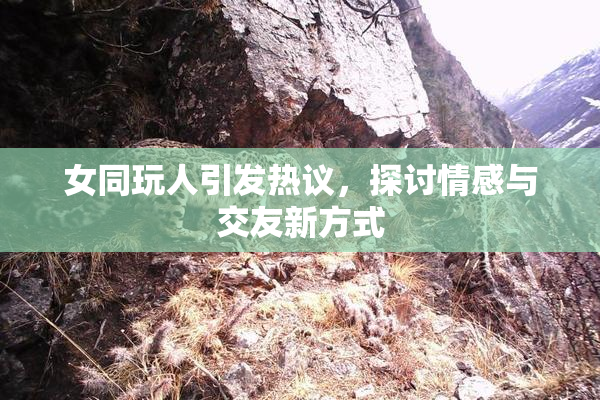 女同玩人引发热议，探讨情感与交友新方式