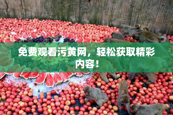 免费观看污黄网，轻松获取精彩内容！