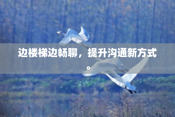 边楼梯边畅聊，提升沟通新方式。