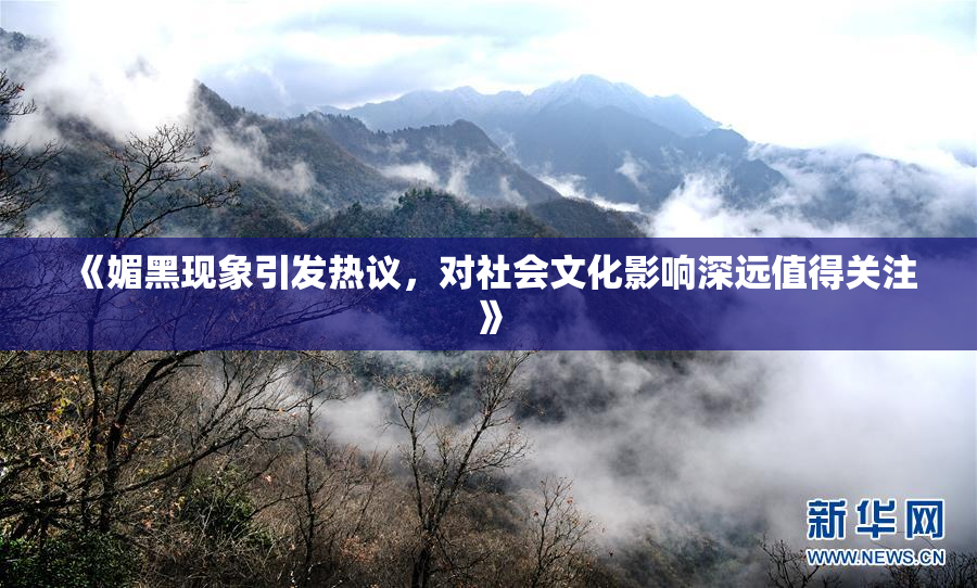 《媚黑现象引发热议，对社会文化影响深远值得关注》
