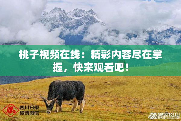 桃子视频在线：精彩内容尽在掌握，快来观看吧！