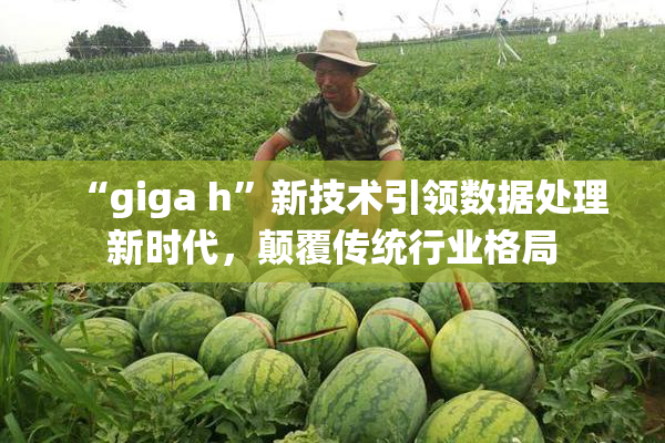 “giga h”新技术引领数据处理新时代，颠覆传统行业格局