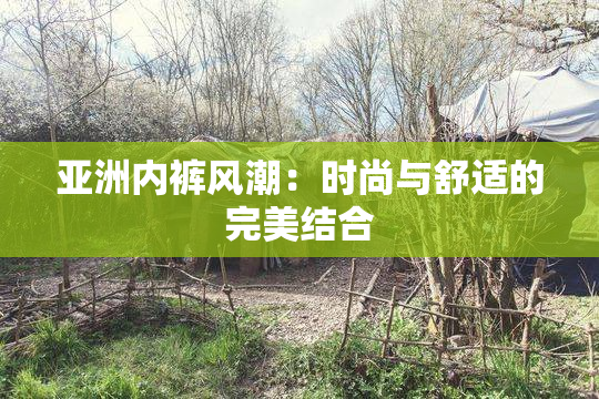 亚洲内裤风潮：时尚与舒适的完美结合