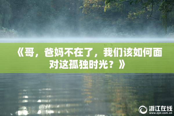 《哥，爸妈不在了，我们该如何面对这孤独时光？》