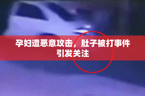 孕妇遭恶意攻击，肚子被打事件引发关注