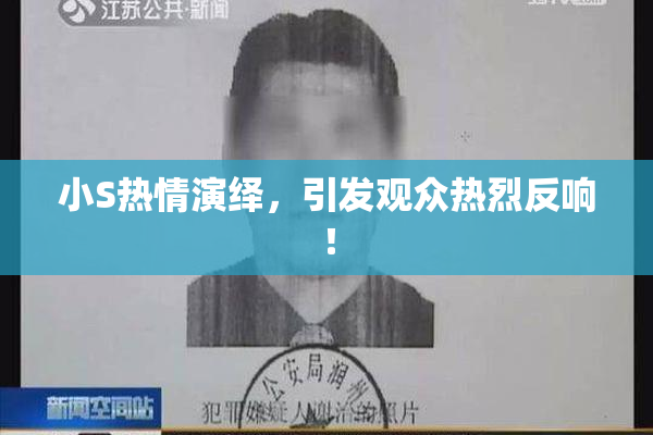 小S热情演绎，引发观众热烈反响！