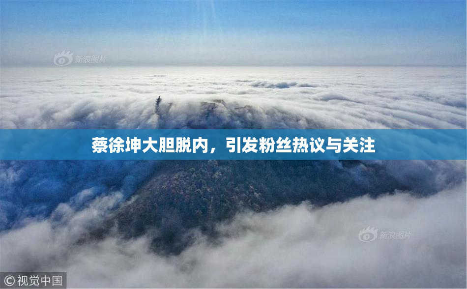 蔡徐坤大胆脱内，引发粉丝热议与关注