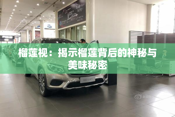 榴莲视：揭示榴莲背后的神秘与美味秘密