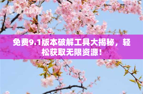 免费9.1版本破解工具大揭秘，轻松获取无限资源！
