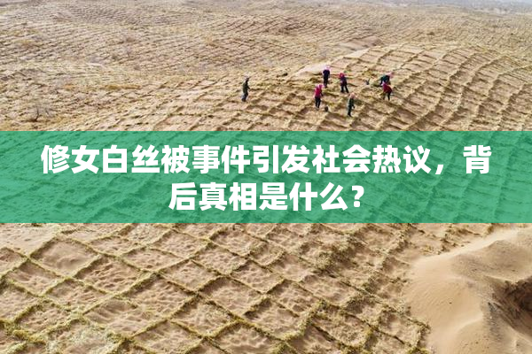 修女白丝被事件引发社会热议，背后真相是什么？