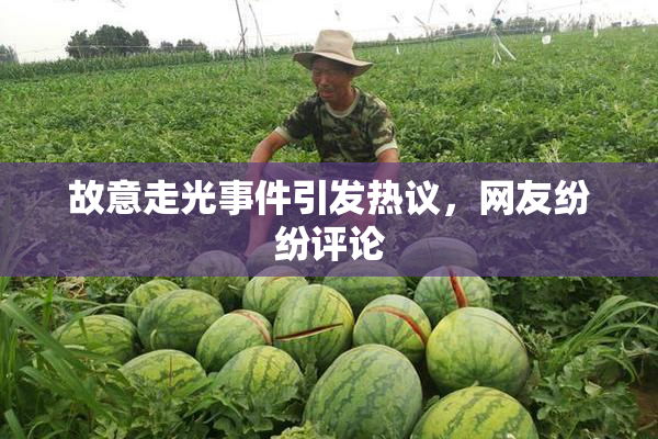 故意走光事件引发热议，网友纷纷评论