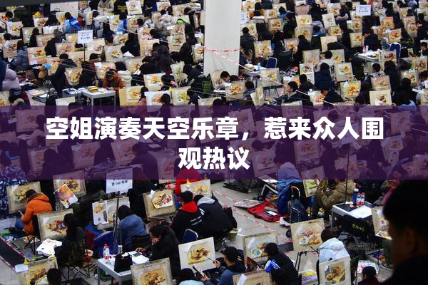 空姐演奏天空乐章，惹来众人围观热议