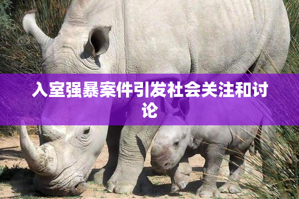 入室强暴案件引发社会关注和讨论