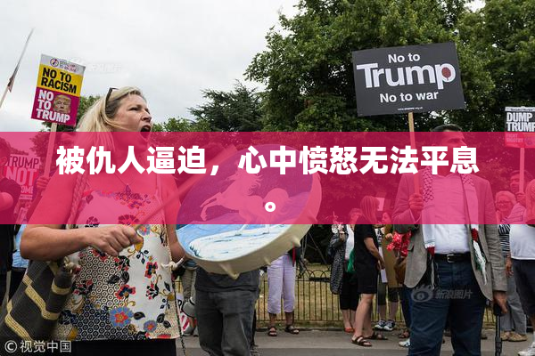被仇人逼迫，心中愤怒无法平息。