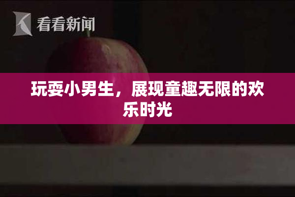 玩耍小男生，展现童趣无限的欢乐时光