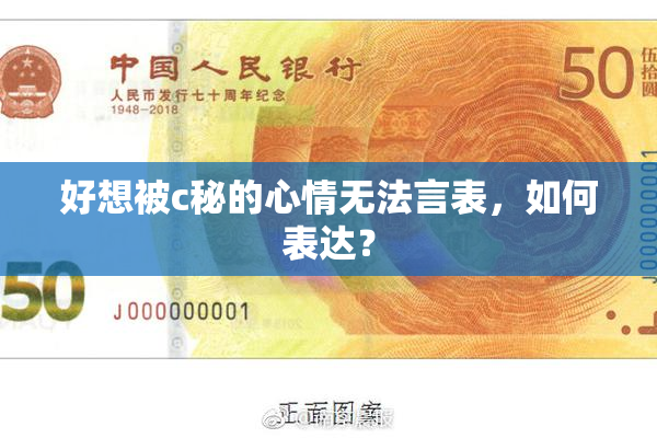 好想被c秘的心情无法言表，如何表达？