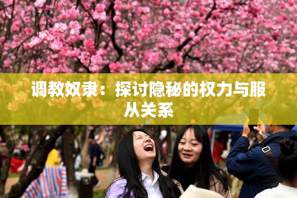 调教奴隶：探讨隐秘的权力与服从关系