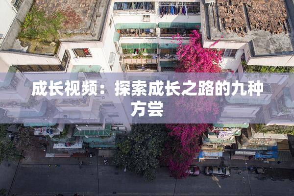成长视频：探索成长之路的九种方尝