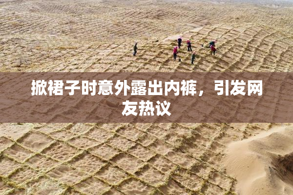 掀裙子时意外露出内裤，引发网友热议