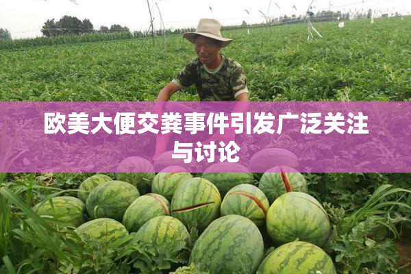 欧美大便交粪事件引发广泛关注与讨论