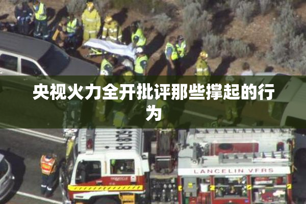 央视火力全开批评那些撑起的行为