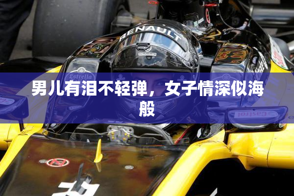 男儿有泪不轻弹，女子情深似海般