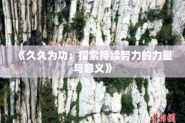 《久久为功：探索持续努力的力量与意义》