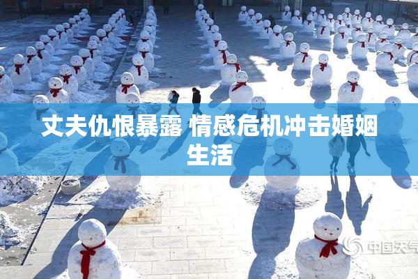 丈夫仇恨暴露 情感危机冲击婚姻生活
