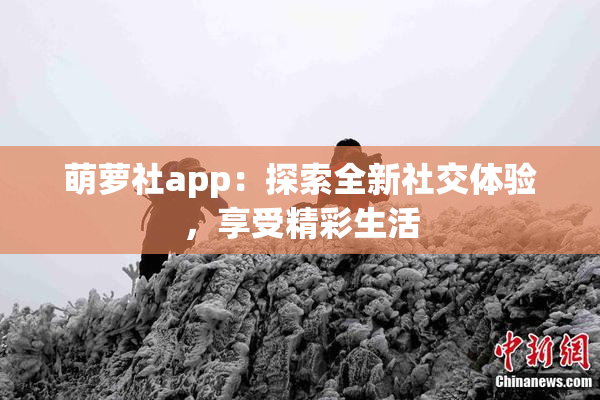 萌萝社app：探索全新社交体验，享受精彩生活