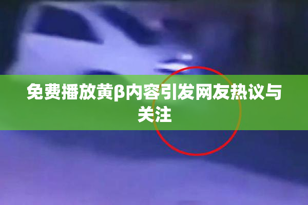 免费播放黄β内容引发网友热议与关注