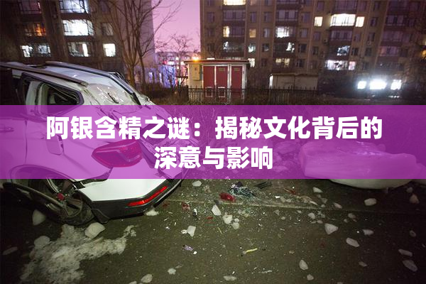 阿银含精之谜：揭秘文化背后的深意与影响