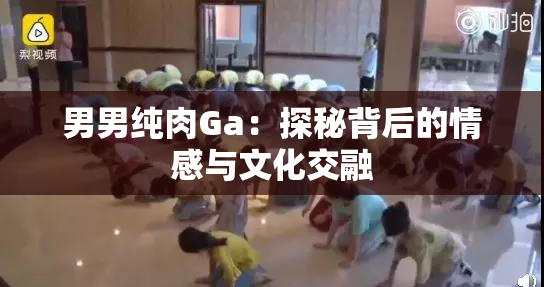 男男纯肉Ga：探秘背后的情感与文化交融