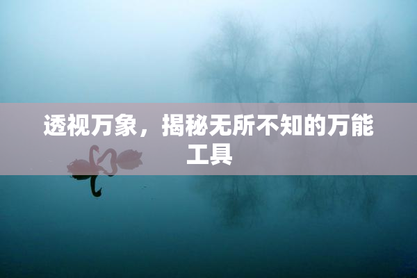 透视万象，揭秘无所不知的万能工具