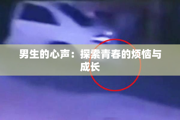 男生的心声：探索青春的烦恼与成长