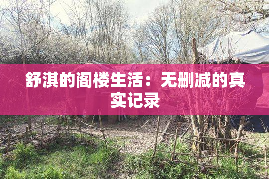 舒淇的阁楼生活：无删减的真实记录